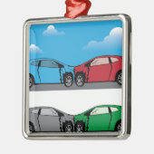 Vectoren van autowrakken metalen ornament (Links)