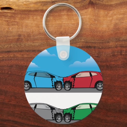 Vectoren van autowrakken sleutelhanger (Voorkant)