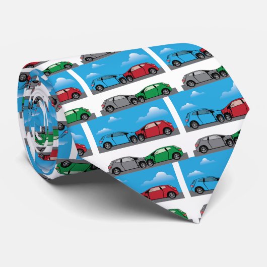 Vectoren van autowrakken stropdas (Opgerold)