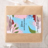 Vectorflaconetiket met drager uit het serum etiket (Insitu)