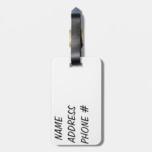 Vectorgitaarrood/wit bagagelabel (Achterkant verticaal)