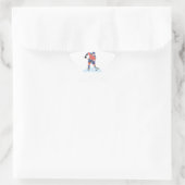 vectorgrap rode en blauwe uniforme ijshockeyspeler ster sticker (Tas)