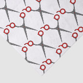 Vectorhaarsnijschaar (rood) tissuepapier (Detail)