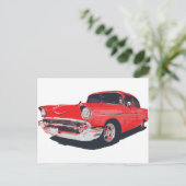 Vectorillustratie Chevy Bel Air Briefkaart (Staand voorkant)