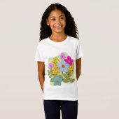 Vectorillustratie van bloemboeket t-shirt (Voorkant volledig)