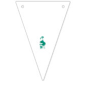 Vectorillustratie van een lotusbloem, met vlaggetjes (Eerste vlag)