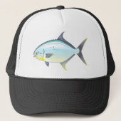 Vectorillustratie van Pompano Florida Trucker Pet (Voorkant)