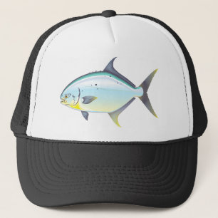 Vectorillustratie van Pompano Florida Trucker Pet