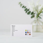 Vectorillustratie van sportwallen visitekaartje (Staand voorkant)