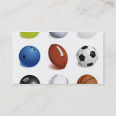 Vectorillustratie van sportwallen visitekaartje (Achterkant)