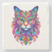 Vectorkat Stenen Onderzetter (Voorkant)