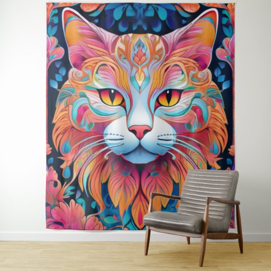 Vectorkat Wandkleed (In situ)