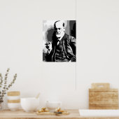 Vectorkunst met hoge resolutie Sigmund Freud Poster (Keuken)
