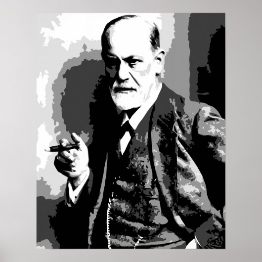 Vectorkunst met hoge resolutie Sigmund Freud Poster (Voorkant)