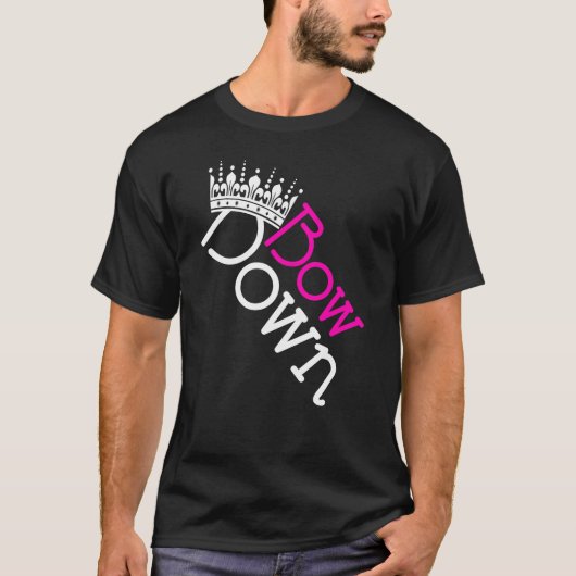 Vectorkunst omlaag t-shirt (Voorkant)