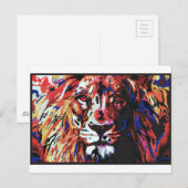 vectorleeuw briefkaart (Voorkant / Achterkant)