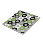 Vectorpatroon van donkergroene zwarte en witte sti tegeltje (Zijkant)