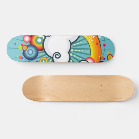 vectorregenboog persoonlijk skateboard (Horizontaal)