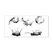 Vectorstijl waterspatten rubberstempel (Afrduk)