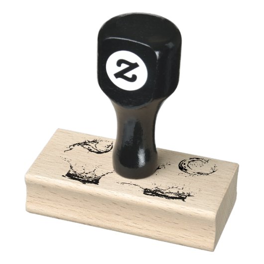 Vectorstijl waterspatten rubberstempel (Stempel)