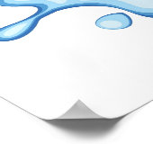 vectorstock_383155 Cartoon Shark Teeth hongerend Poster (Hoek)