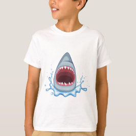 vectorstock_383155 Cartoon Shark Teeth hongerend T-shirt