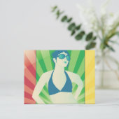 vectorstralen briefkaart (Staand voorkant)