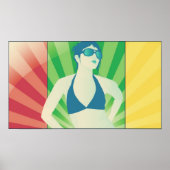 vectorstralen poster (Voorkant)