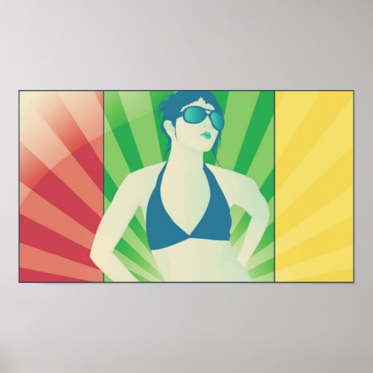 vectorstralen poster (Voorkant)