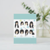 vectorvaco_09102001_hair_style briefkaart (Staand voorkant)