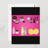 vectorvaco_makeup_set_09102801_large briefkaart (Voorkant / Achterkant)