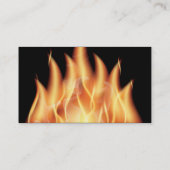 vectorvlammen1- HOT BRANDVLAKKEN DIE ZWARTE ORANG  Visitekaartje (Achterkant)