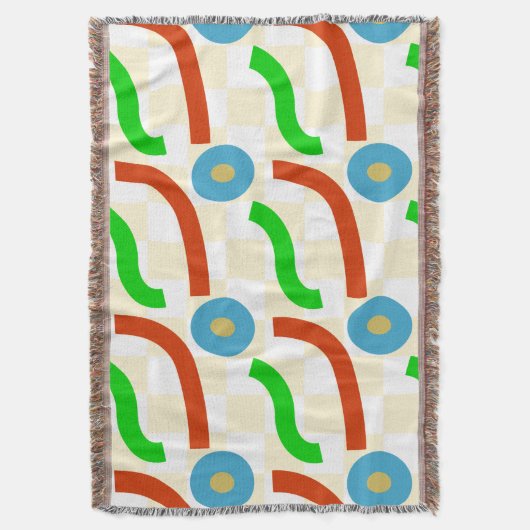 Vectorvormen naadloos patroon deken (Voorkant Verticaal)