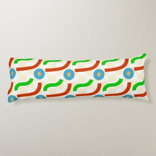 Vectorvormen naadloos patroon lichaamskussen (Achterkant)