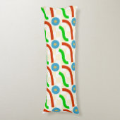 Vectorvormen naadloos patroon lichaamskussen (Voorkant Verticaal)