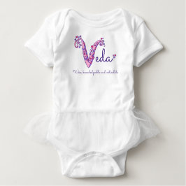 Veda meisjes naam & betekenis V monogram shirt
