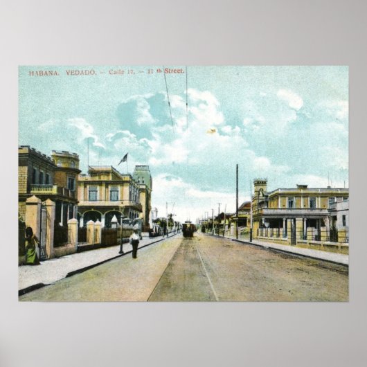 Vedado, Havana, Cuba  Poster (Voorkant)