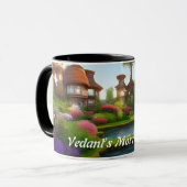 Vedant's Morning Tea Gepersonaliseerd  Mok (Voorkant links)