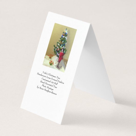 Veda's kerstboom kaart (Achterkant)