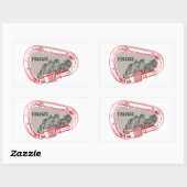 Vedauwoo Klibing Carabiner Rechthoekige Sticker (Vel)