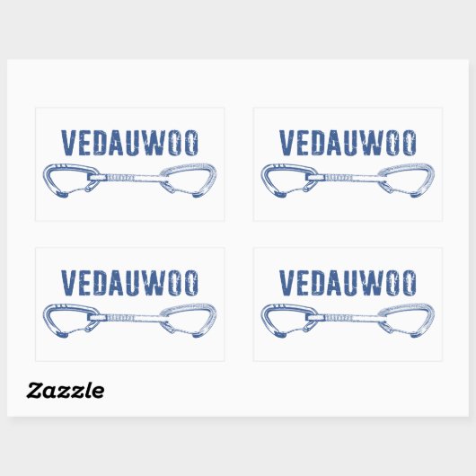 Vedauwoo-klimloop Rechthoekige Sticker (Vel)