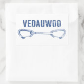 Vedauwoo-klimloop Rechthoekige Sticker (Tas)