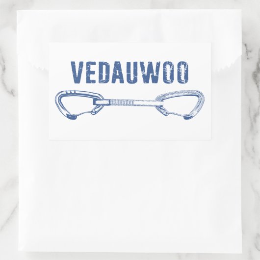 Vedauwoo-klimloop Rechthoekige Sticker (Tas)