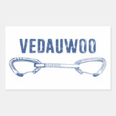Vedauwoo-klimloop Rechthoekige Sticker (Voorkant)