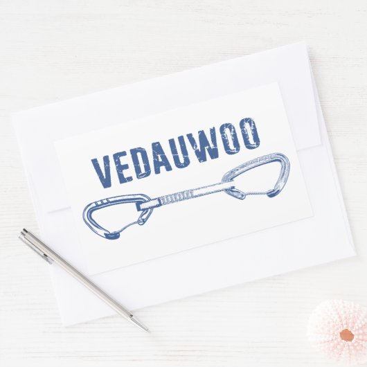 Vedauwoo-klimloop Rechthoekige Sticker (Envelop)