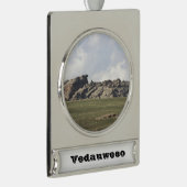 Vedauwoo Verzilverd Banner Ornament (Rechts)