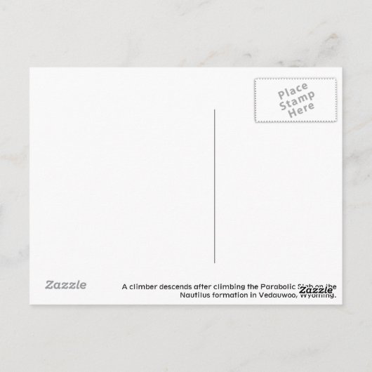 Vedauwoo, Wyoming Briefkaart (Achterkant)