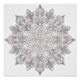 Veder Bloemblad Mandala Perfect Poster