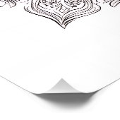 Veder Bloemblad Mandala Perfect Poster (Hoek)