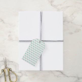 Veder door de wind geblazen cadeaulabel
